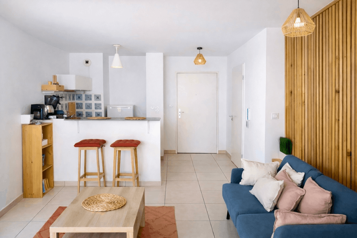 Appartement Le bois Lasure à Montpellier Salon